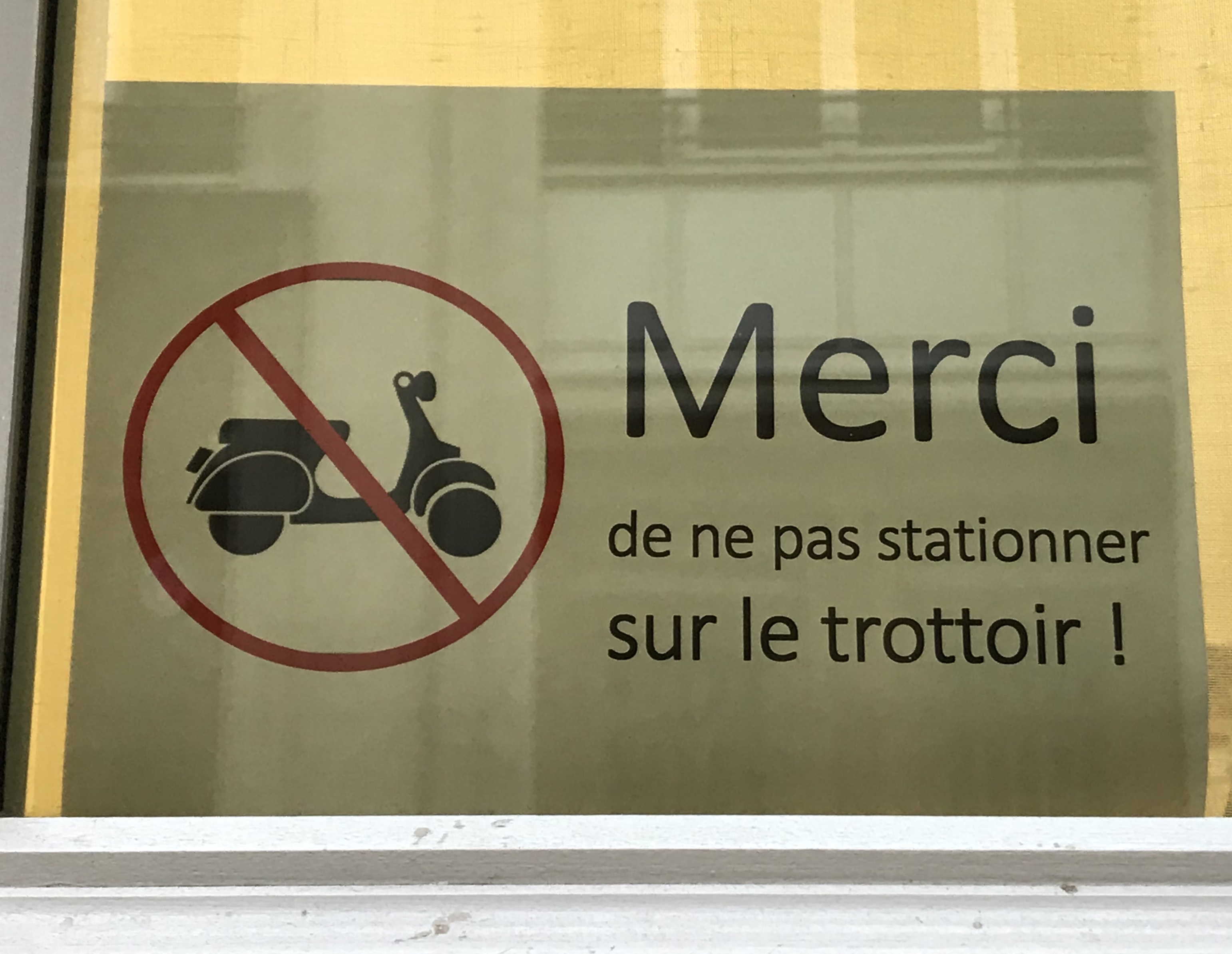 Panneau circulation Stationnement interdit - Moto scooter